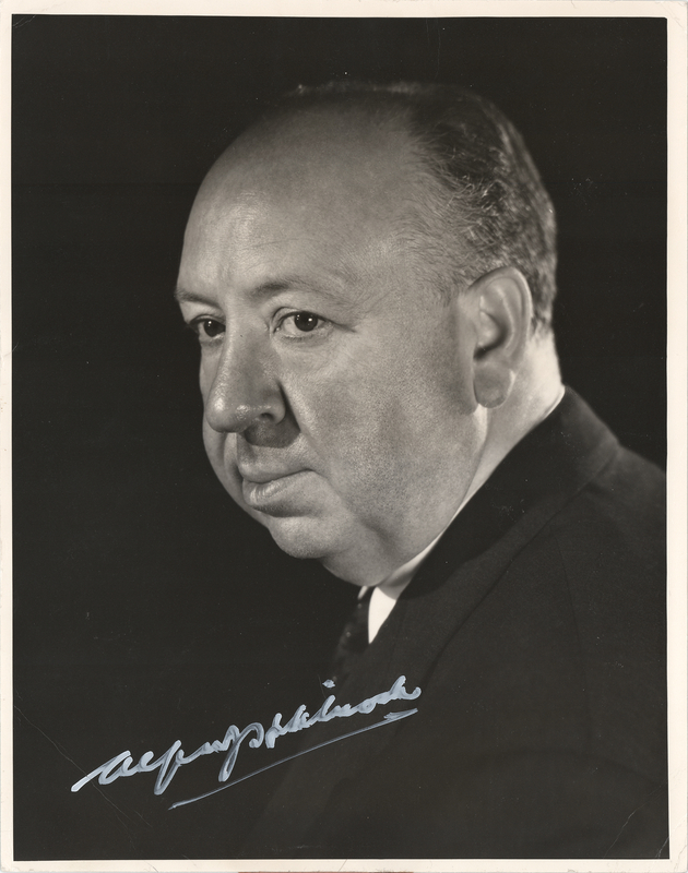 Lot 567 Alfred Hitchcock Signed Oversized Photograph