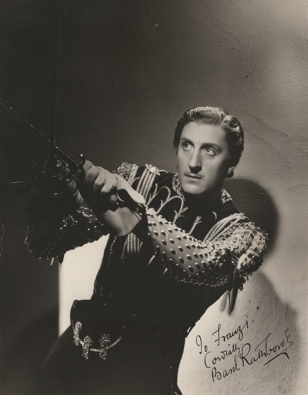 Lot 689 Basil Rathbone Signed Oversized Photograph by Clarence Sinclair Bull