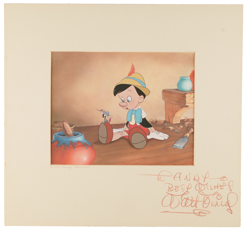Lot 298 Walt Disney Signed 'Pinocchio' Dye Transfer Print