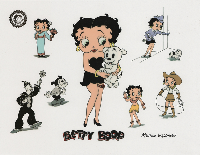 Lot 348 Myron Waldman Signed Limited Edition 'Betty Boop' Cel