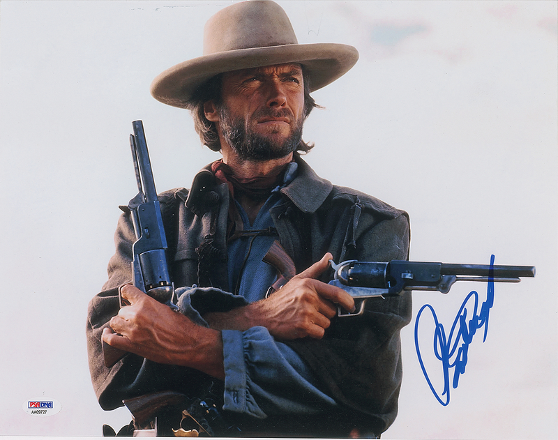 Lot 519 Clint Eastwood Oversized Signed Photograph