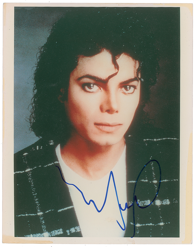 Lot 442 Michael Jackson Signed Photograph