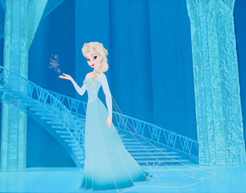 Lot 308 Princess Elsa limited edition cel from Frozen
