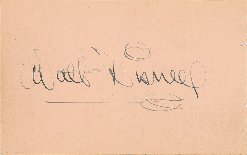 Lot 302 Walt Disney Signature