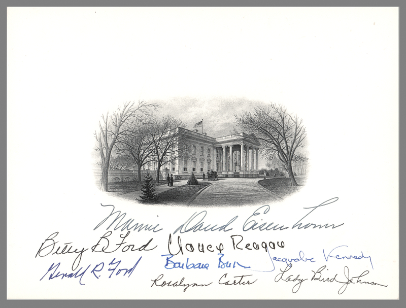 Lot 138 First Ladies and Gerald Ford Signed Engraving