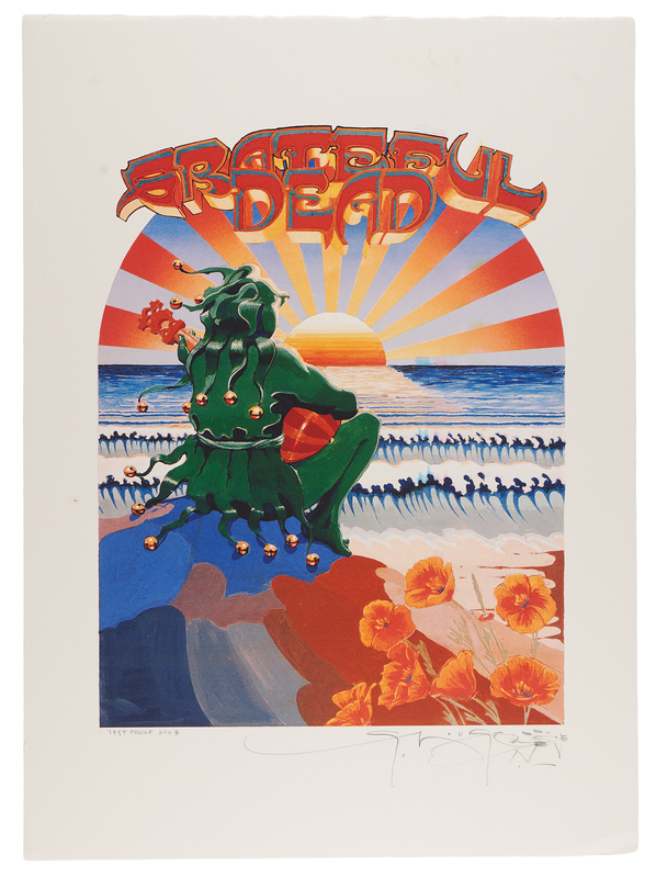 Lot 408 Jerry Garcia: Stanley Mouse Signed Test Proof Print - 'Sunset Jester'