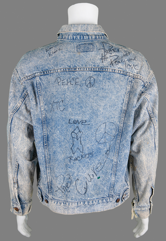 Lot 682 River Phoenix Signed Levi's Denim Trucker Jacket