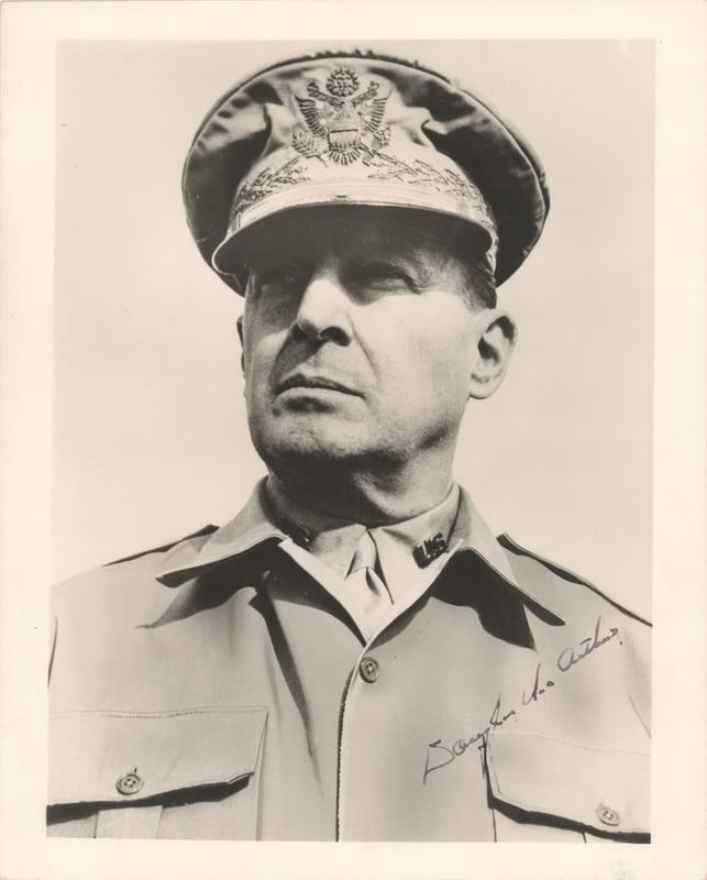 Lot 244 Douglas MacArthur Signed Photograph