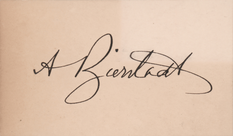 Lot 273 Albert Bierstadt Signature