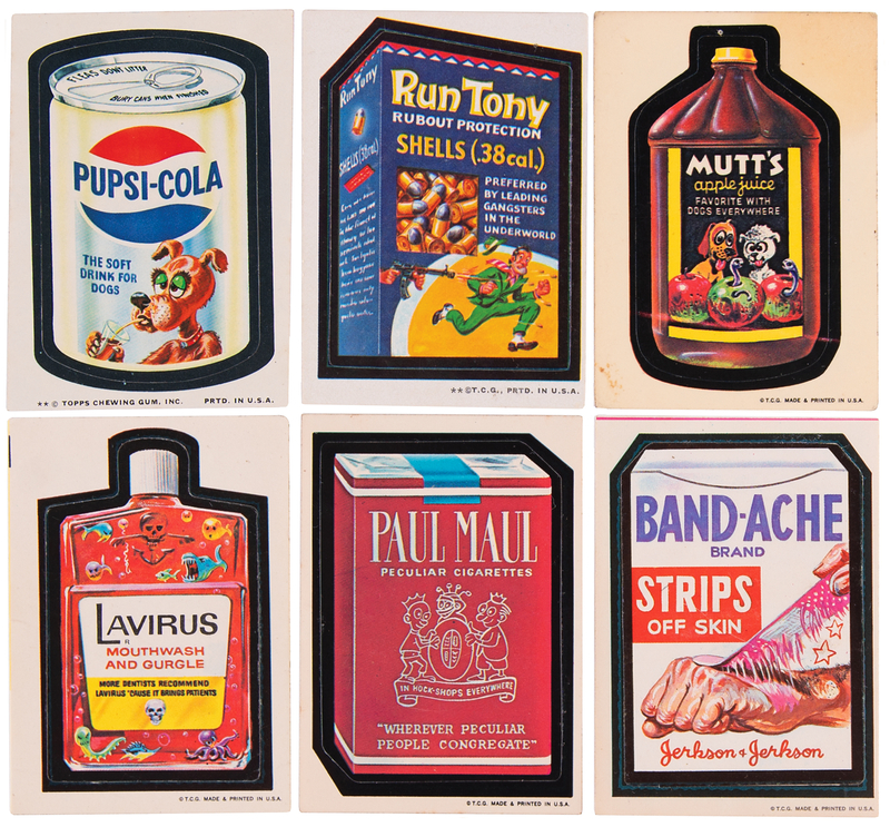 Lot 448 1973-1975 Topps Wacky Packages Sticker Card Collection of 15 Complete Sets