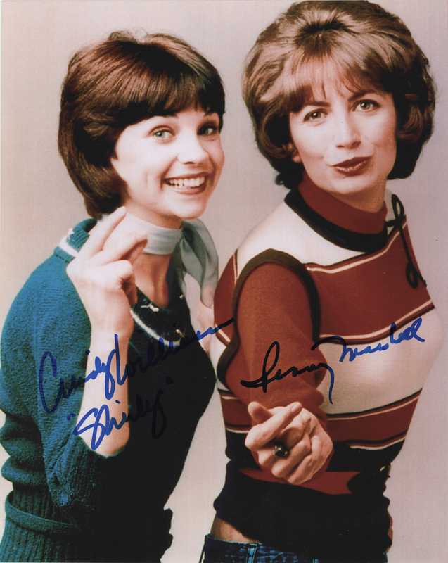 Lot 593 Laverne and Shirley Signed Photograph