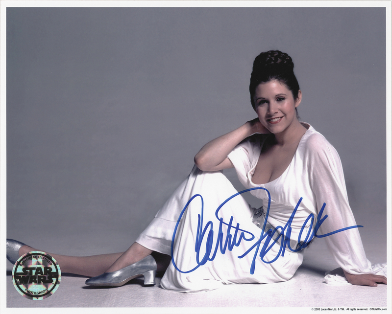 Lot 717 Star Wars: Carrie Fisher Signed Photograph