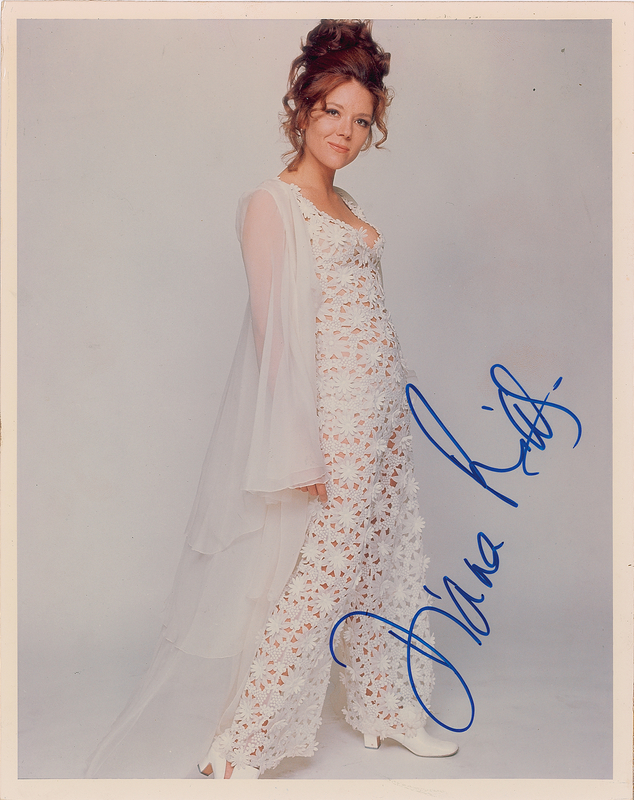 Lot 695 Diana Rigg Signed Photograph