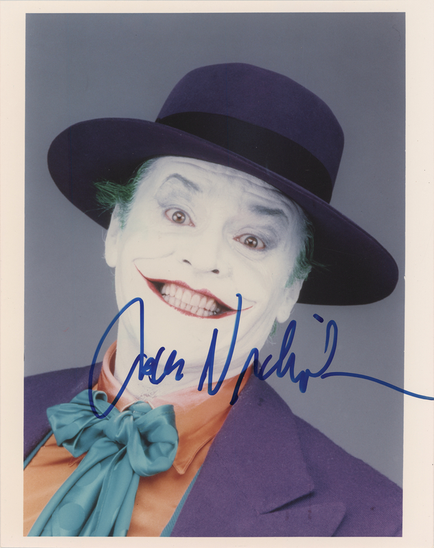 Lot 670 Batman: Jack Nicholson Signed Photograph as The Joker