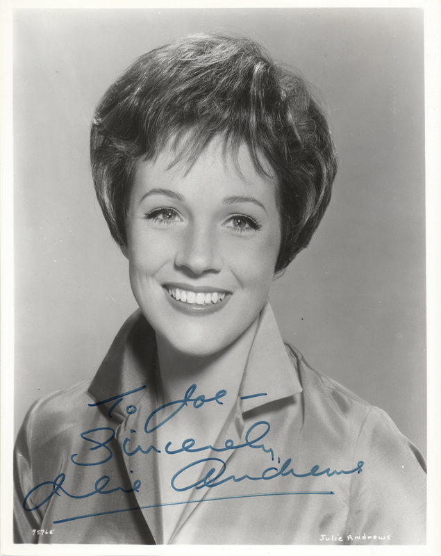 Lot 455 Julie Andrews Signed Photograph