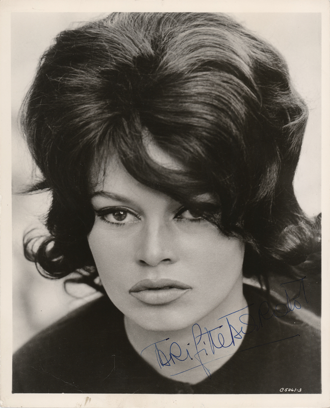 Lot 465 Brigitte Bardot Signed Photograph