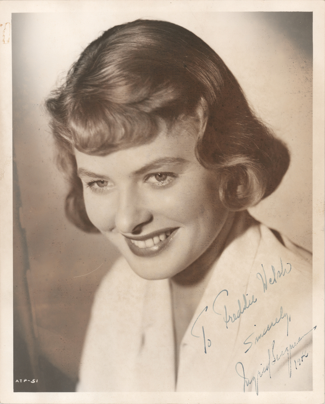 Lot 472 Ingrid Bergman Signed Photograph