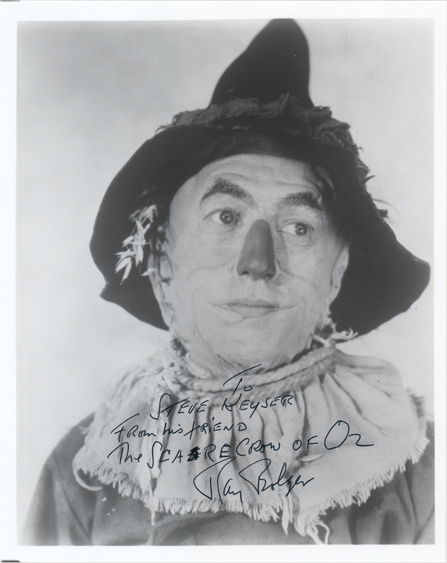 Lot 743 Ray Bolger Signed Photograph