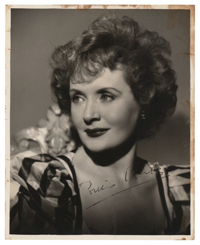 Lot 483 Billie Burke Signed Photograph