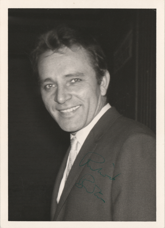 Lot 485 Richard Burton Signed Photograph