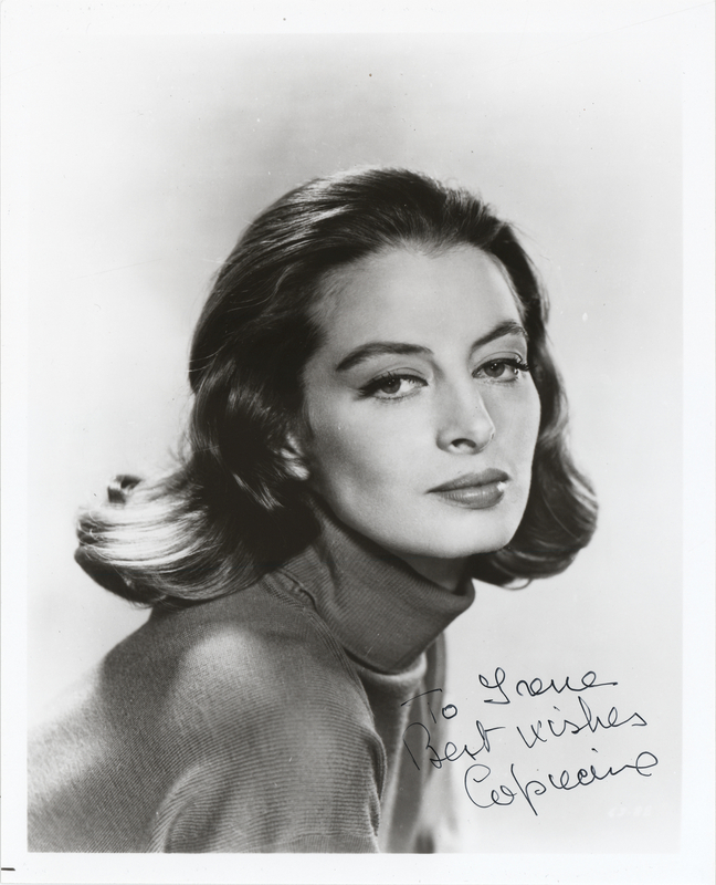 Lot 489 Capucine Signed Photograph