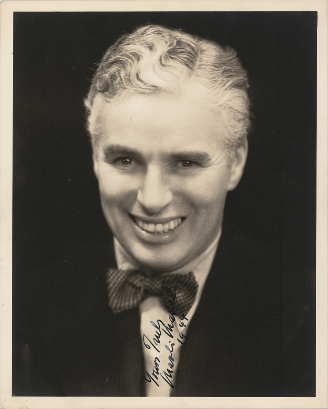 Lot 496 Charlie Chaplin Signed Photograph