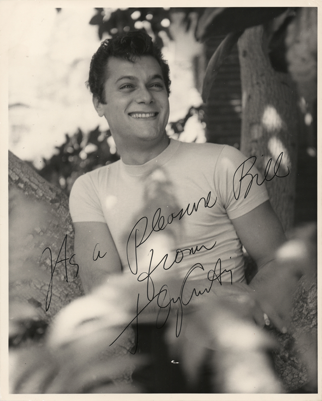 Lot 506 Tony Curtis Signed Photograph