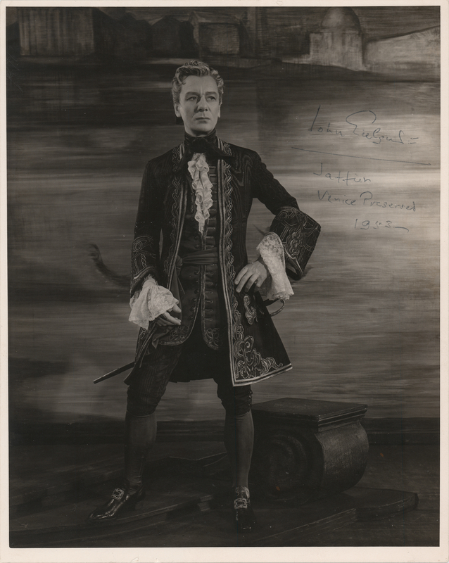 Lot 533 John Gielgud Signed Photograph