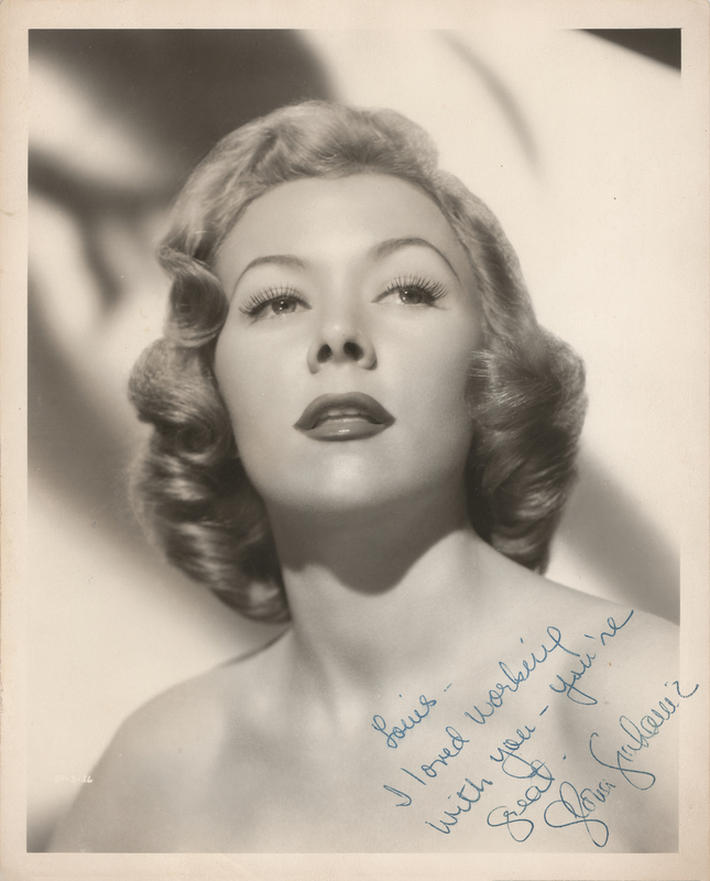 Lot 537 Gloria Grahame Signed Photograph