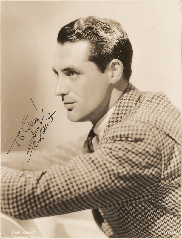 Lot 538 Cary Grant Signed Photograph