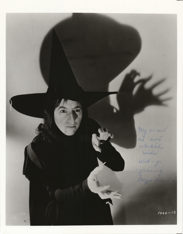 Lot 744 Wizard of Oz: Margaret Hamilton Signed Photograph