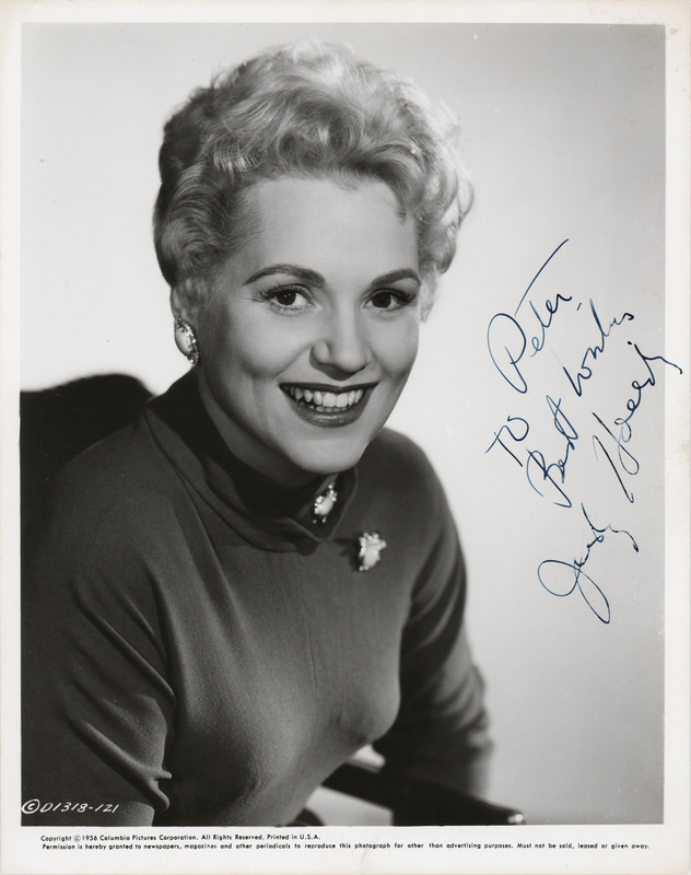 Lot 568 Judy Holliday Signed Photograph