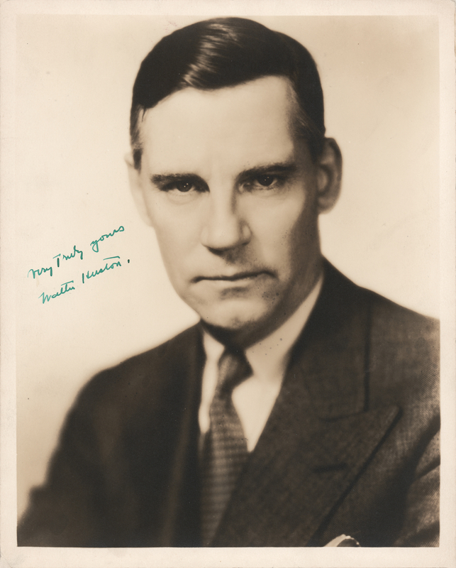 Lot 574 Walter Huston Signed Photograph
