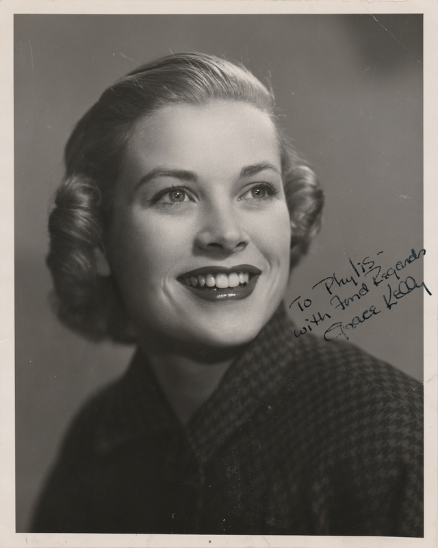 Lot 582 Grace Kelly Signed Photograph