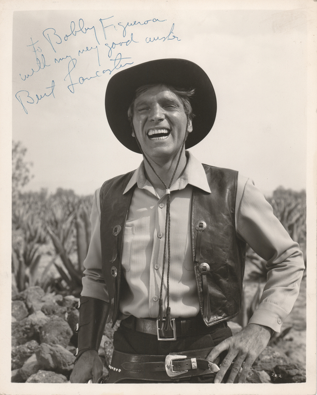 Lot 587 Burt Lancaster Signed Photograph