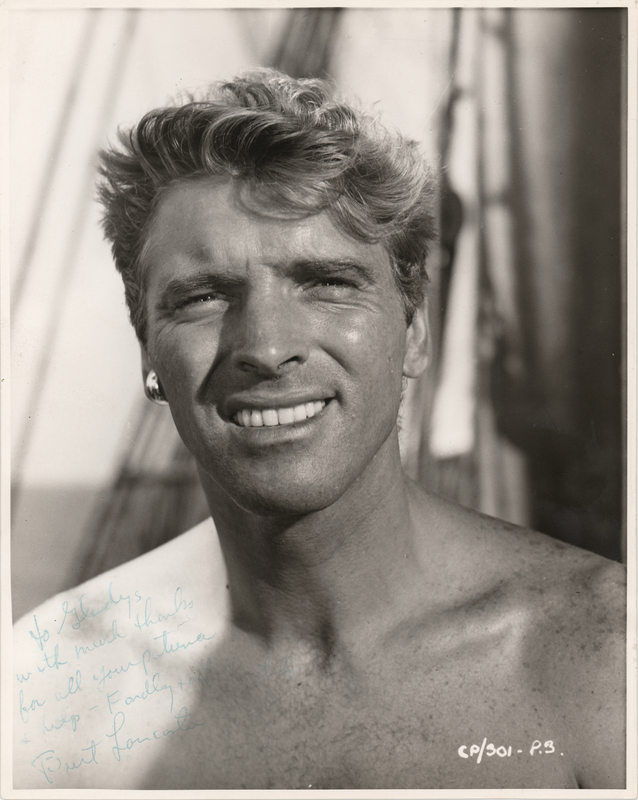 Lot 588 Burt Lancaster Signed Photograph