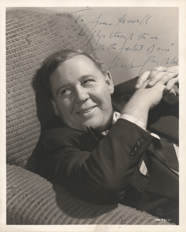 Lot 590 Charles Laughton Signed Photograph