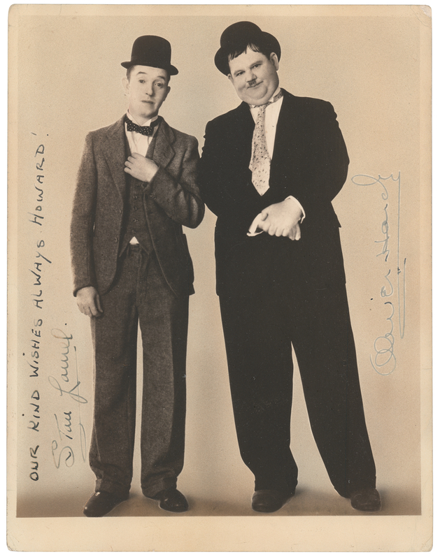 Lot 592 Stan Laurel and Oliver Hardy Signed Photograph