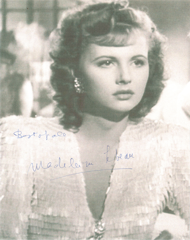 Lot 492 Casablanca: Madeleine LeBeau Signed Photograph