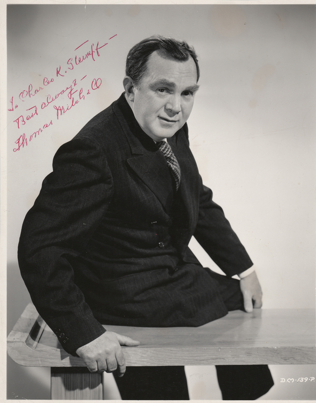 Lot 629 Thomas Mitchell Signed Photograph