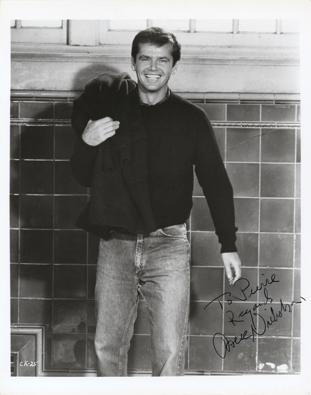 Lot 671 Jack Nicholson Signed Photograph