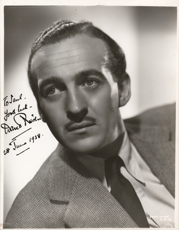 Lot 672 David Niven Signed Photograph
