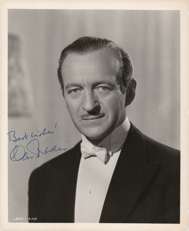 Lot 673 David Niven Signed Photograph