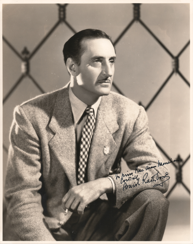 Lot 690 Basil Rathbone Signed Photograph