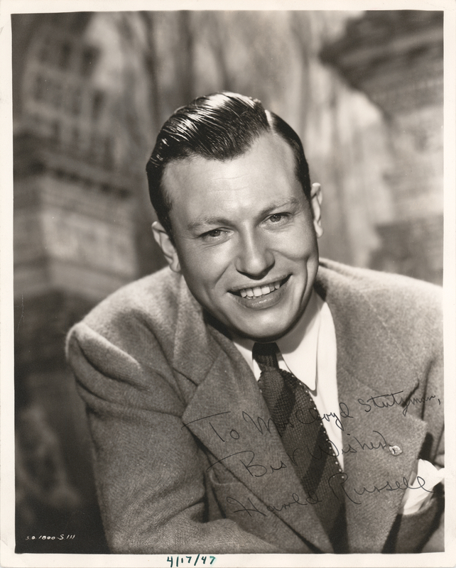 Lot 700 Harold Russell Signed Photograph