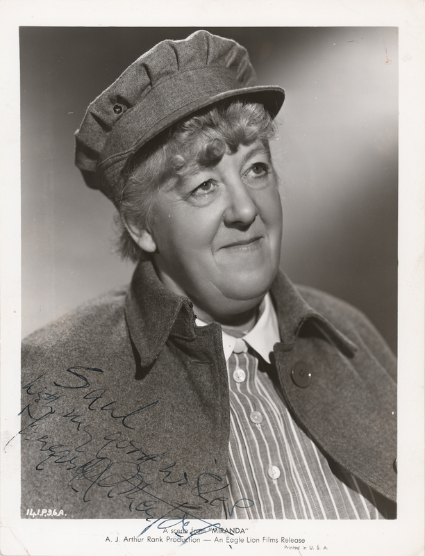 Lot 702 Margaret Rutherford Signed Photograph