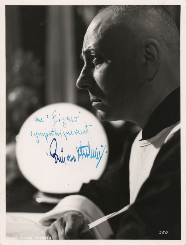 Lot 732 Erich von Stroheim Signed Photograph