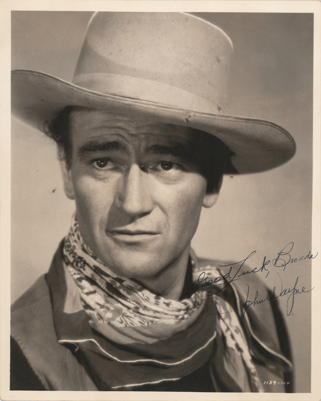 Lot 734 John Wayne Signed Photograph