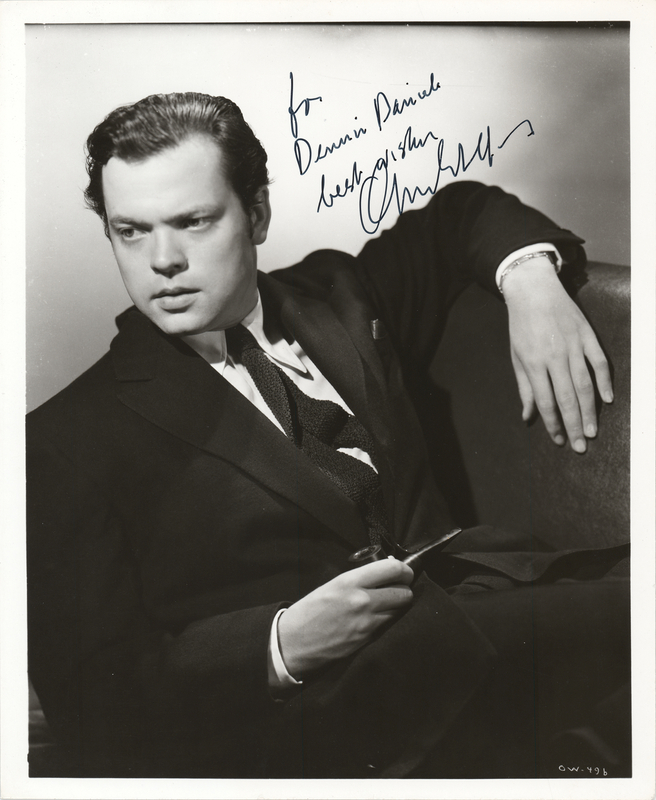 Lot 736 Orson Welles Signed Photograph