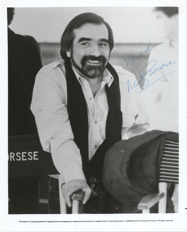 Lot 710 Martin Scorsese Signed Photograph